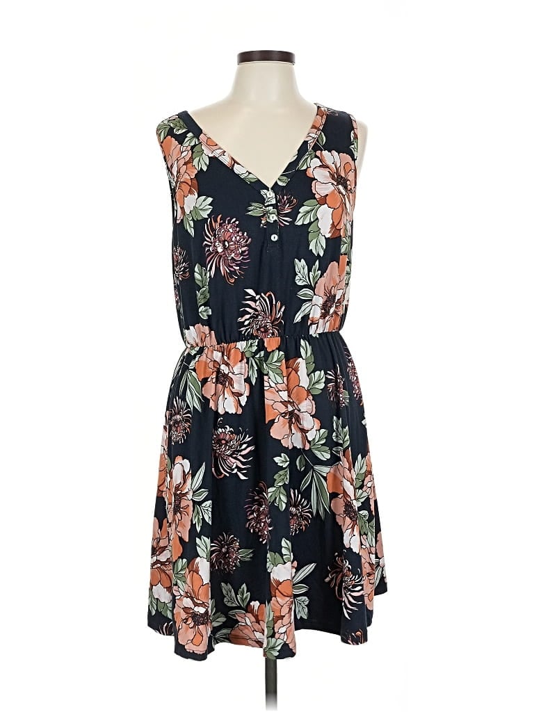 Pre-owned French Grey Casual Dress In Black