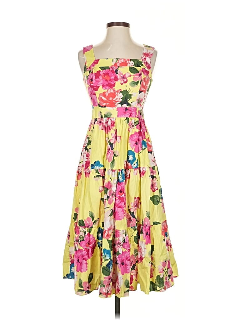 Pre-owned Eliza J Cocktail Dress In Yellow