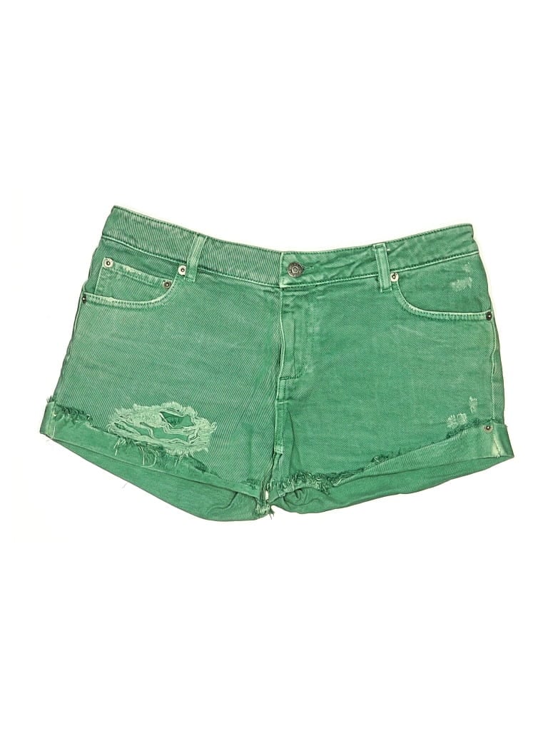 Pre-owned Ser.o.ya Denim Shorts In Green