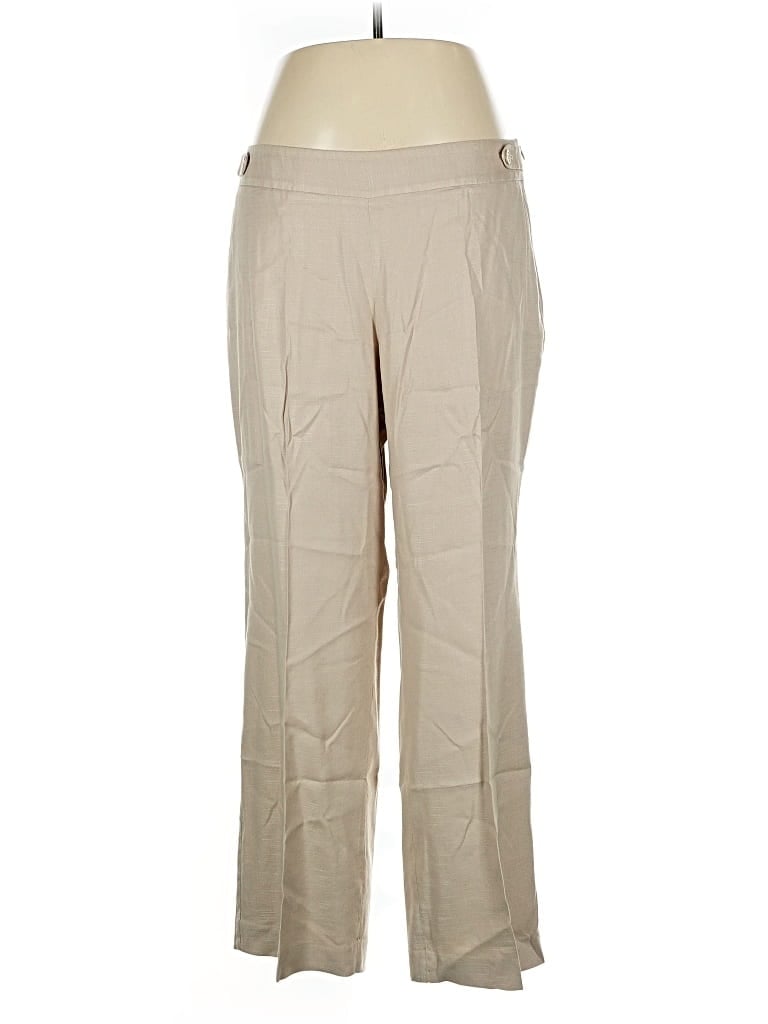 Pre-owned Talbots Linen Pants In Brown