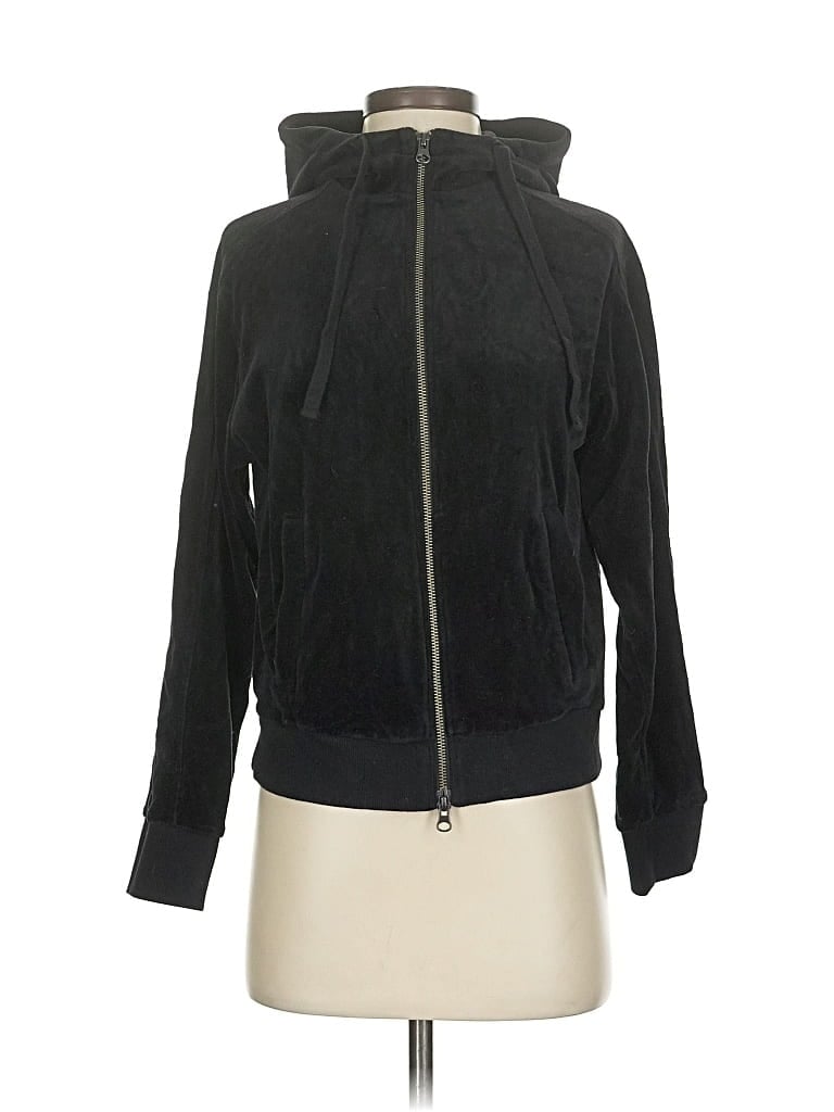 Pre-owned Vince Zip Up Hoodie In Black