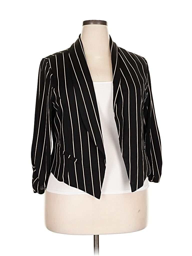 Pre-owned Torrid Blazer Jacket In Black