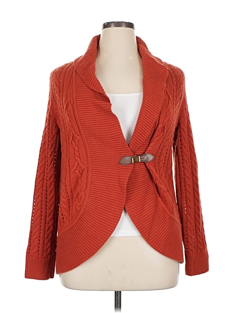 Pre-owned Talbots Cardigan Sweater In Red