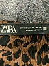 Zara 100% Polyester Animal Print Brown Cocktail Dress Size XS - photo 7
