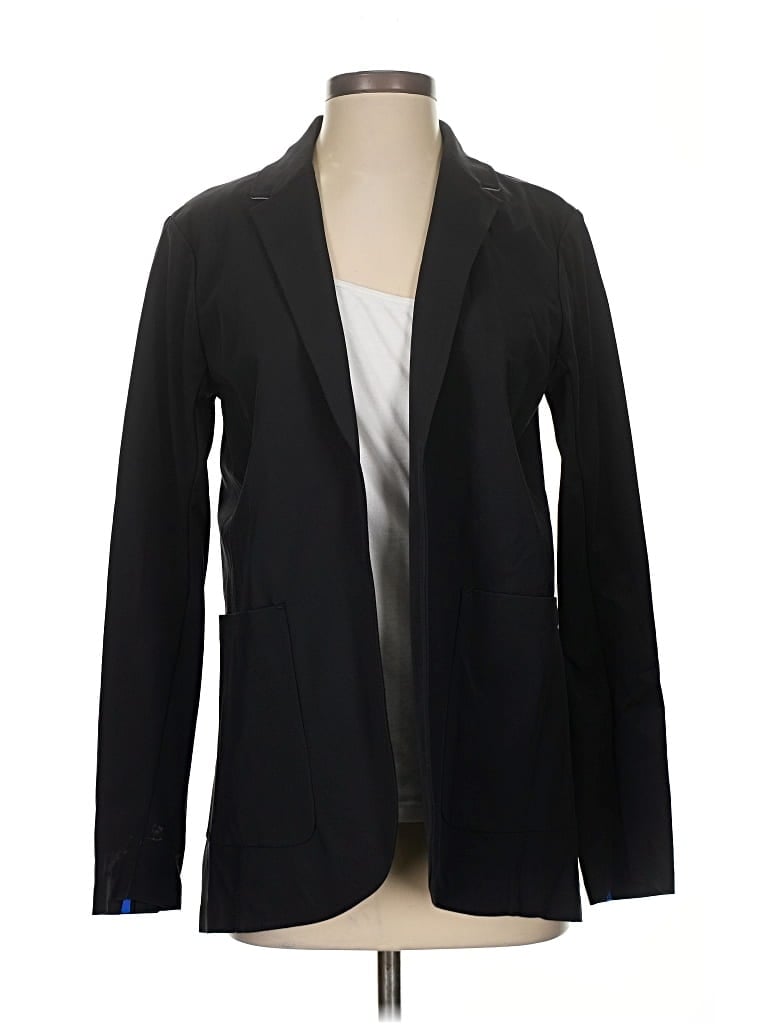 Pre-owned Athleta Cardigan Sweater In Black