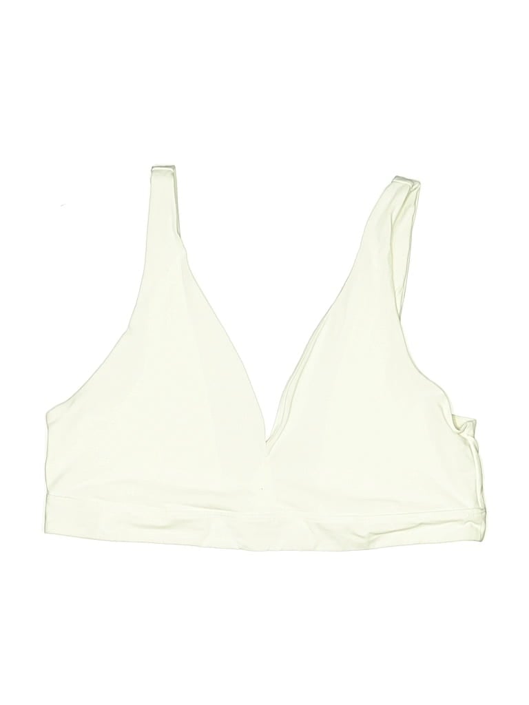 Pre-owned Old Navy Swimsuit Top Ivory Swimwear In White