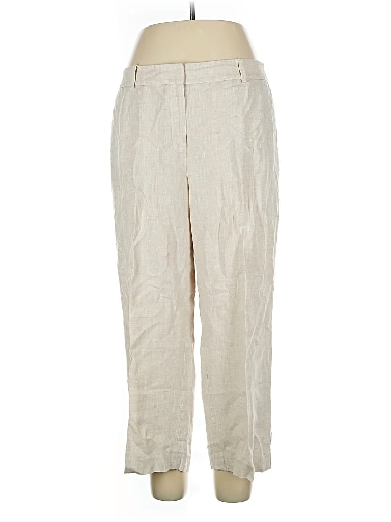 Pre-owned Talbots Linen Pants In White