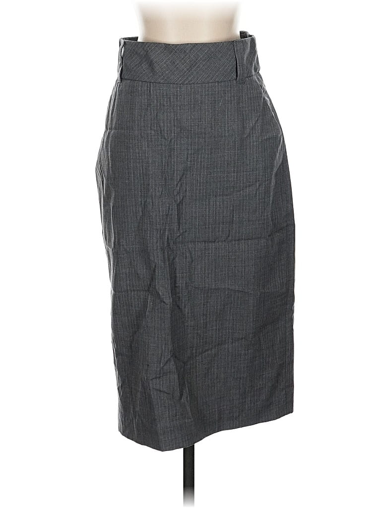 Pre-owned Banana Republic Wool Skirt In Gray