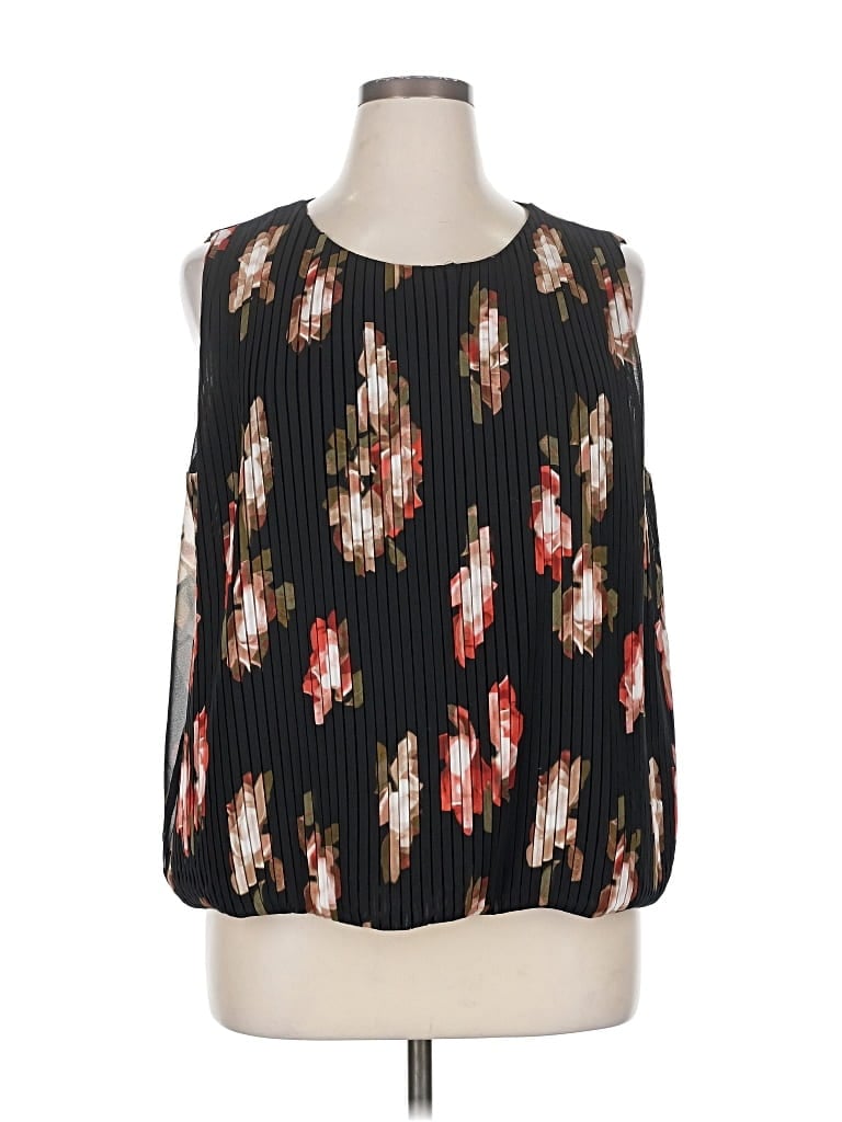 Pre-owned Calvin Klein Sleeveless Blouse In Black