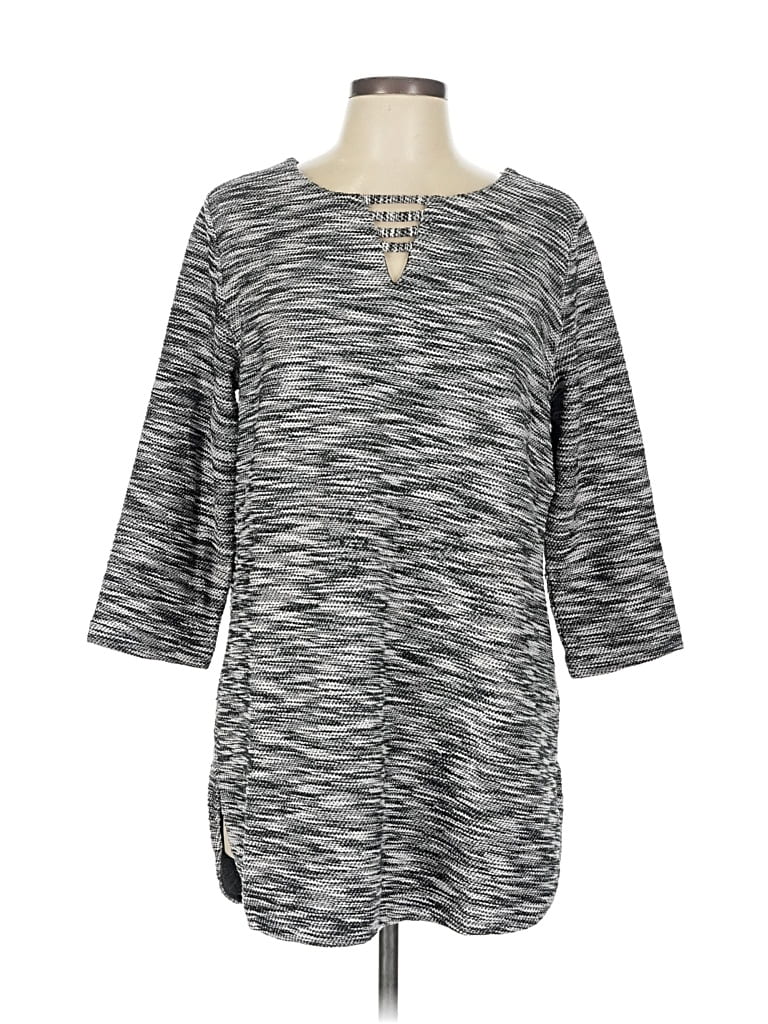 Pre-owned Joan Vass Pullover Sweater In Gray