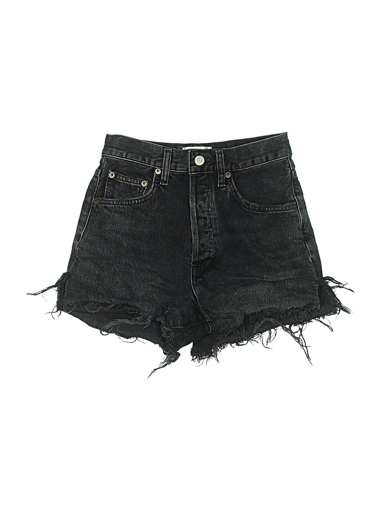 Pre-owned Agolde Denim Shorts In Black