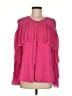 Prabal Gurung 100% Polyester Pink Long Sleeve Blouse Size 8 - photo 1