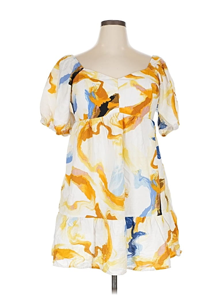 Pre-owned Nine West Casual Dress In Yellow