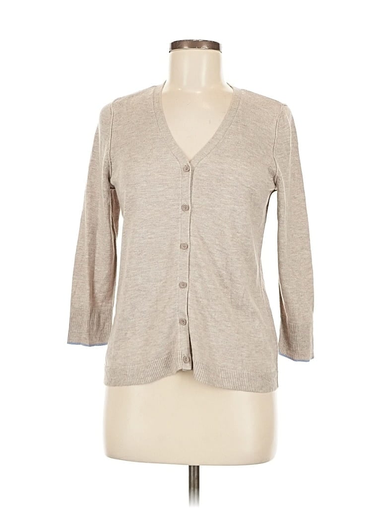 Pre-owned Gap Body 3/4 Sleeve Button Down Shirt In Brown