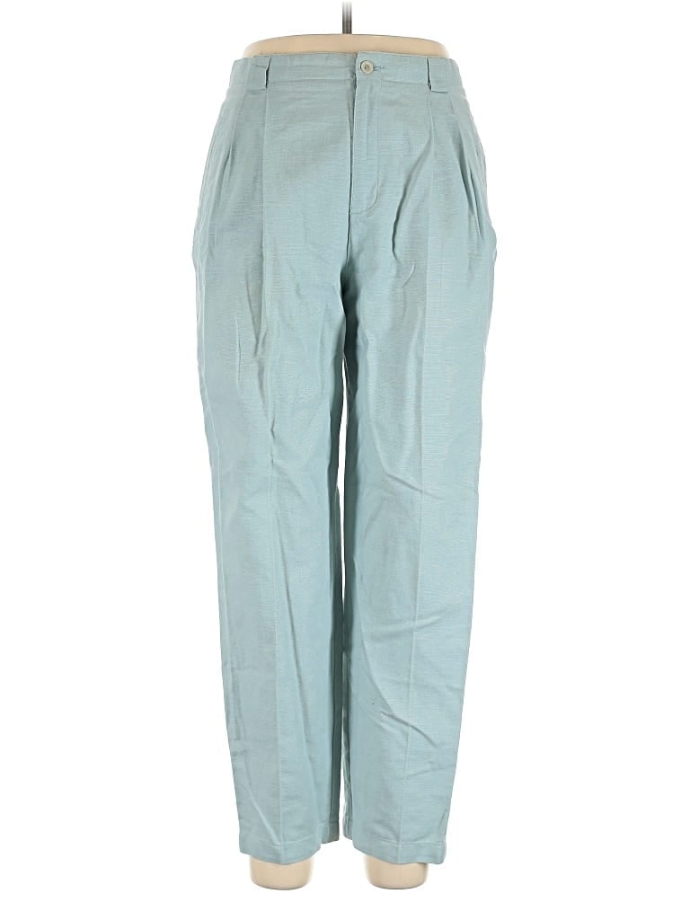 Pre-owned Lizsport Linen Pants In Blue