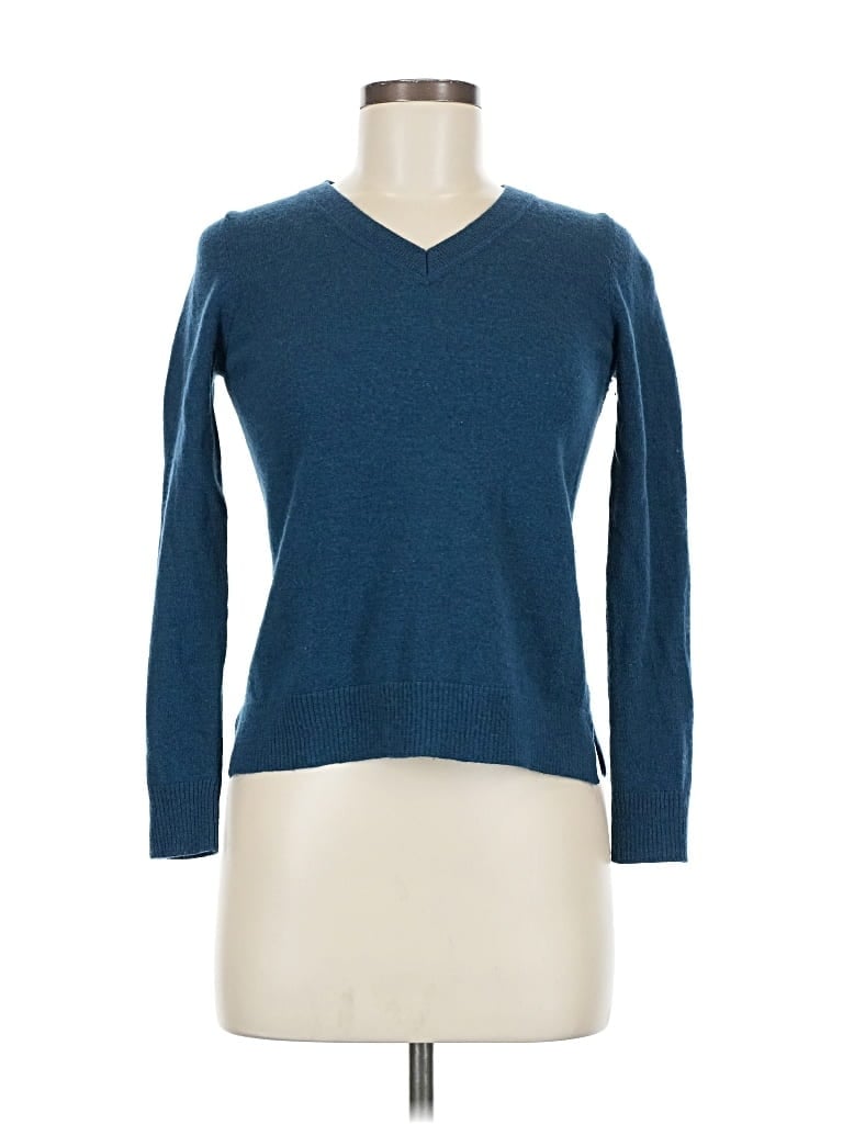 Pre-owned Ellen Tracy Wool Pullover Sweater In Blue