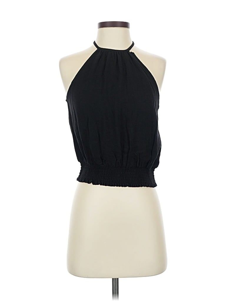 Pre-owned Allie Rose Sleeveless Blouse In Black
