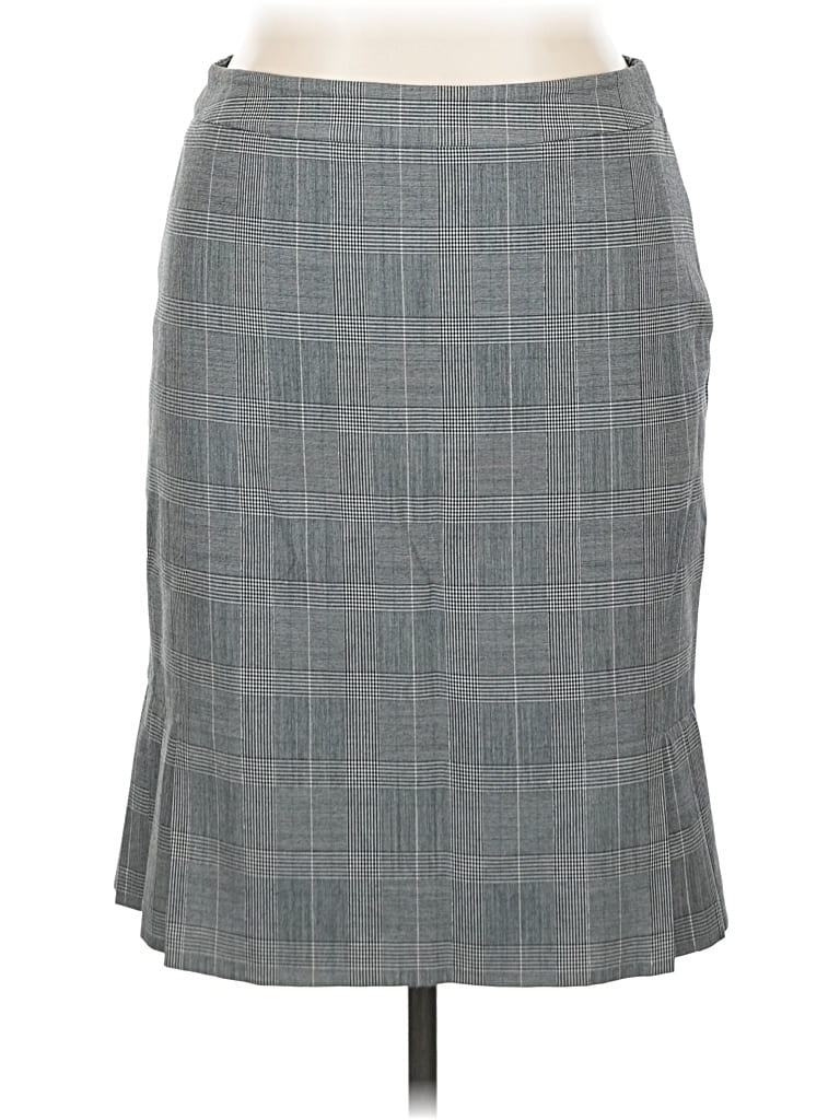 Pre-owned Tahari By Asl Formal Skirt In Gray