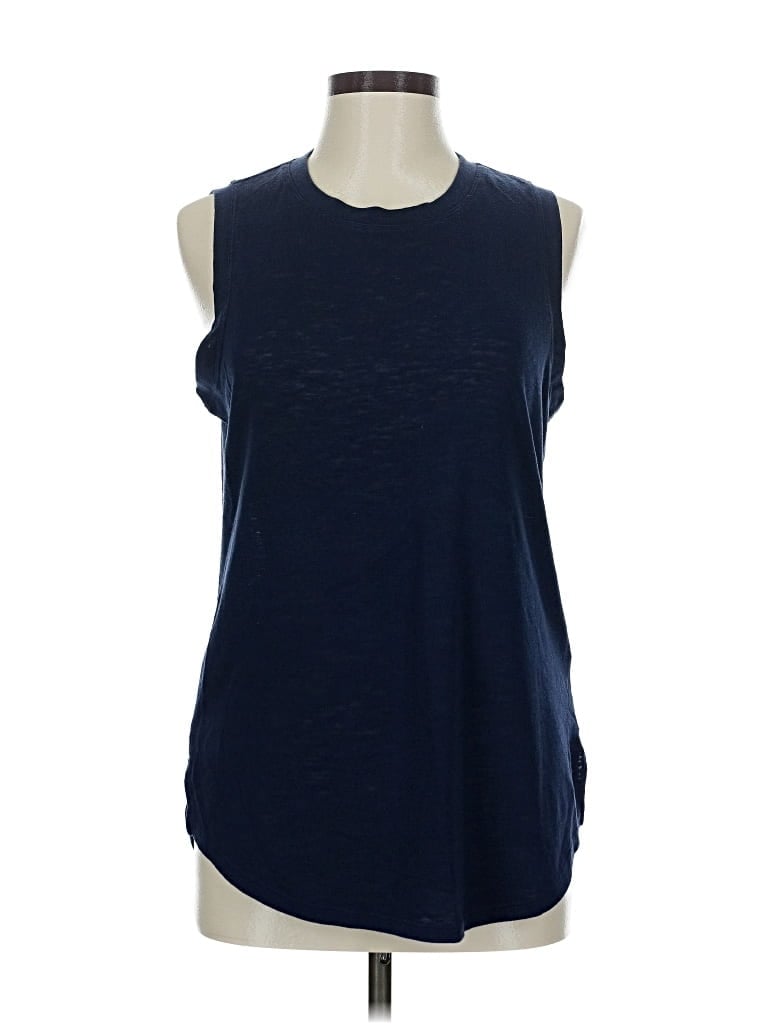 Pre-owned Athleta Sleeveless T-shirt In Blue