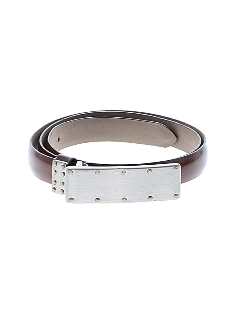 Pre-owned Linea Pelle Leather Belt In Brown