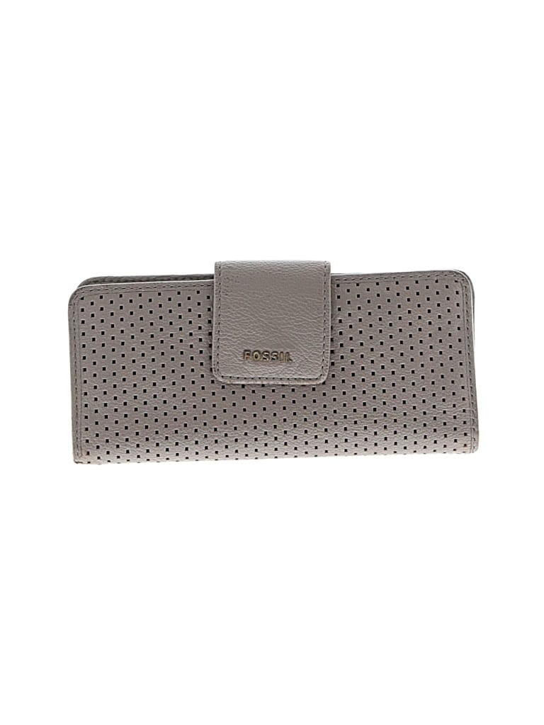Pre-owned Fossil Wallet In Gray