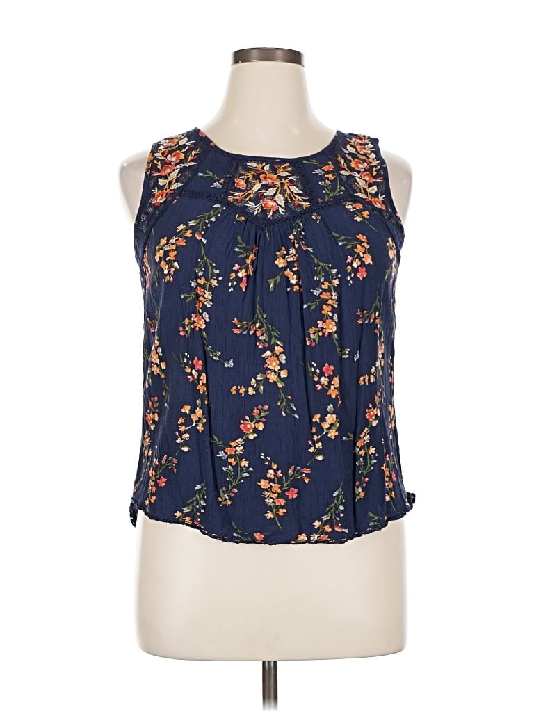 Pre-owned Mason & Belle Sleeveless Blouse In Blue