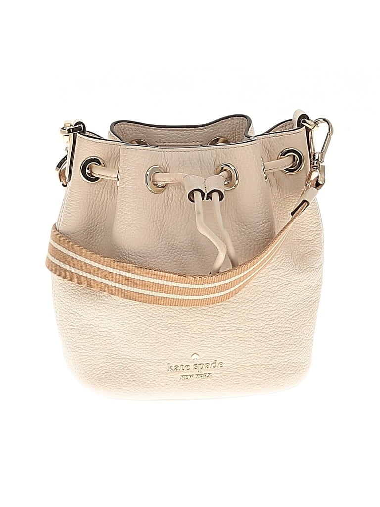 Pre-owned Kate Spade New York Leather Crossbody Bag In White