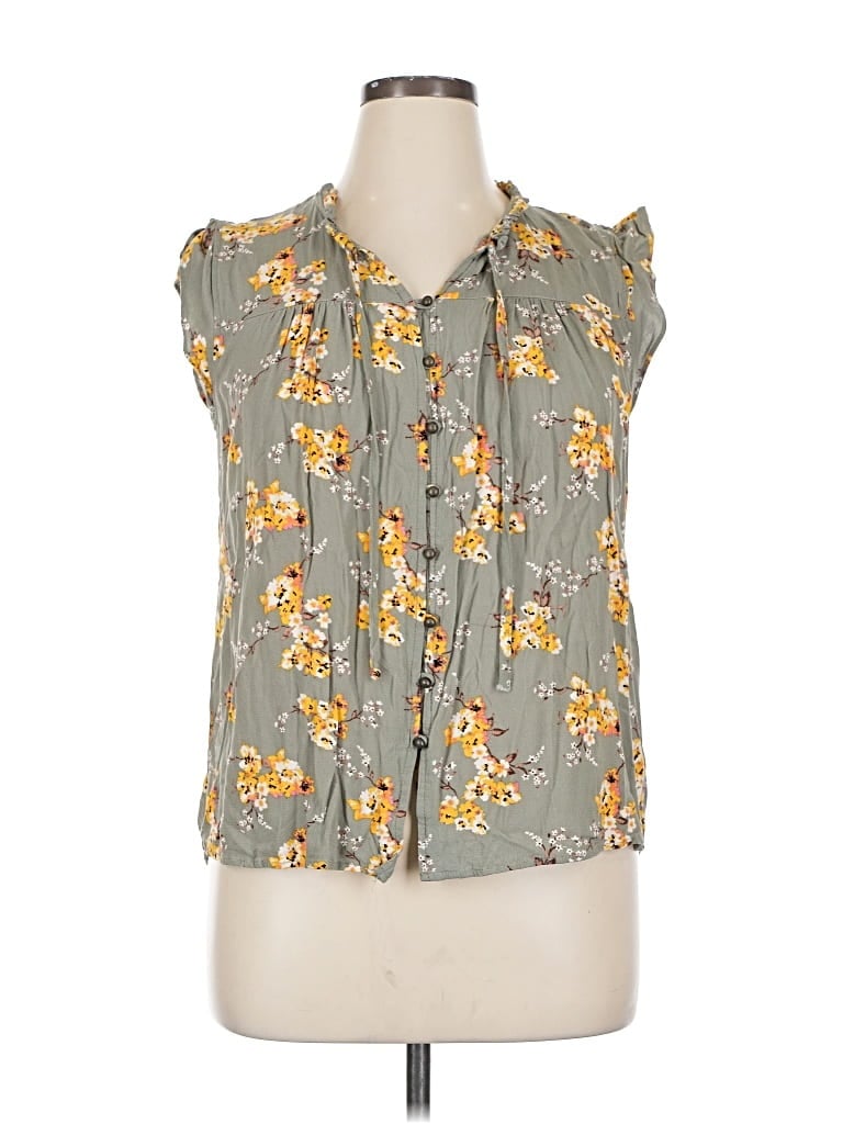 Pre-owned Mason & Belle Sleeveless Blouse In Gray