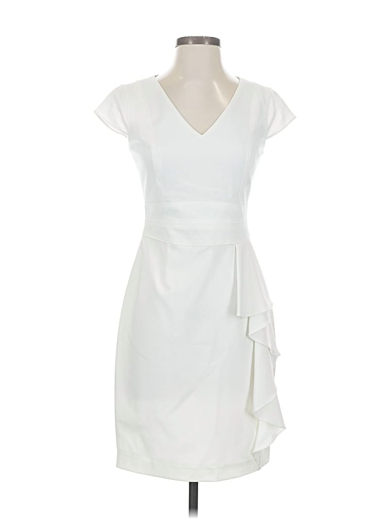 Pre-owned Marc New York Andrew Marc Cocktail Dress In White