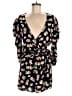 Scoop 100% Rayon Floral Black Romper Size M - photo 1
