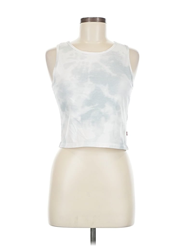 Pre-owned Levi's Tank Top White Halter Neckline Tops