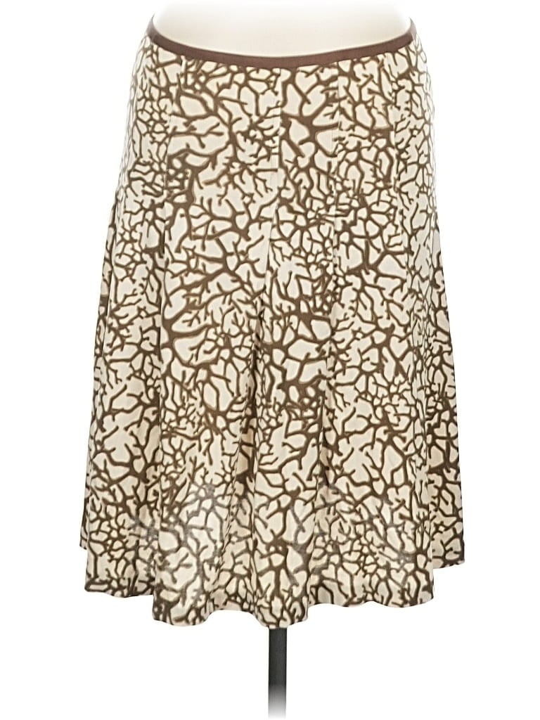 Pre-owned Diane Von Furstenberg Silk Skirt In Brown