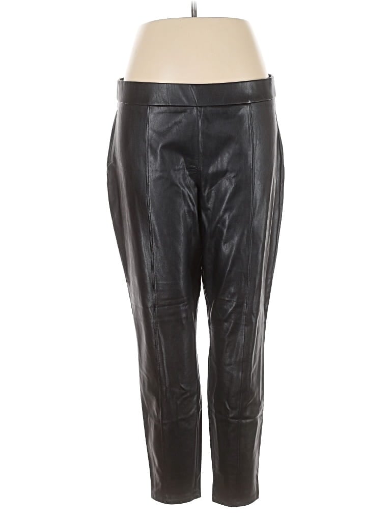 Express Faux Leather Pants In Black