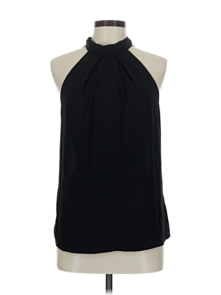 Pre-owned Emery Rose Sleeveless Blouse In Black
