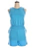 H By Halston Solid Blue Romper Size S - photo 1