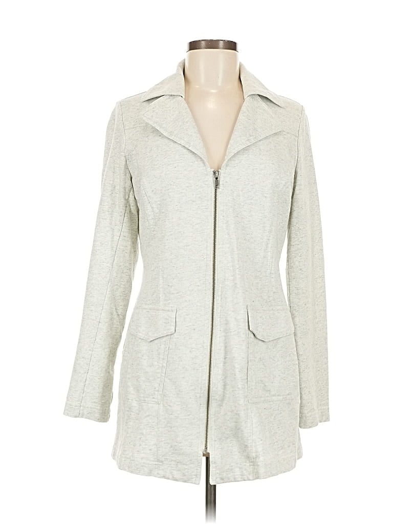 Pre-owned Cabi Cardigan Sweater In Silver