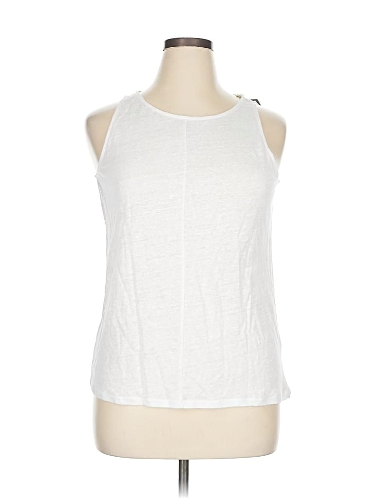 Garnet Hill Sleeveless T-shirt In White