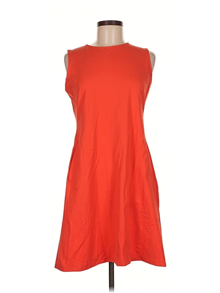 Pre-owned Uniqlo Casual Dress In Orange