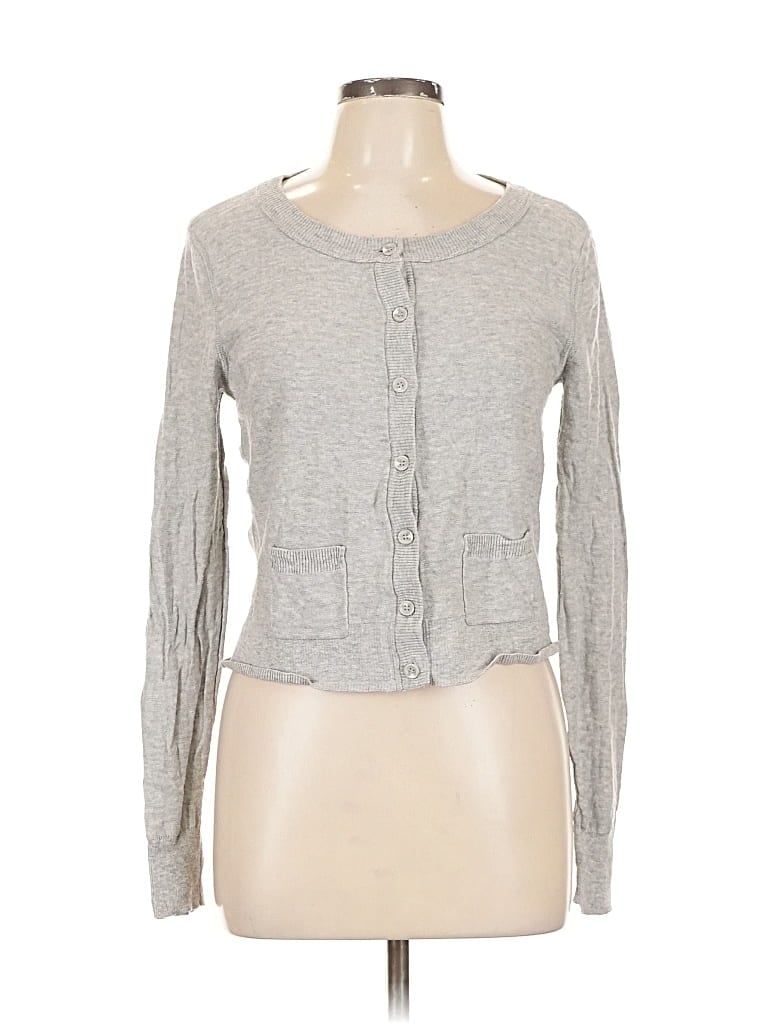 Pre-owned Aéropostale Long Sleeve Top Gray Sweetheart Neckline Tops