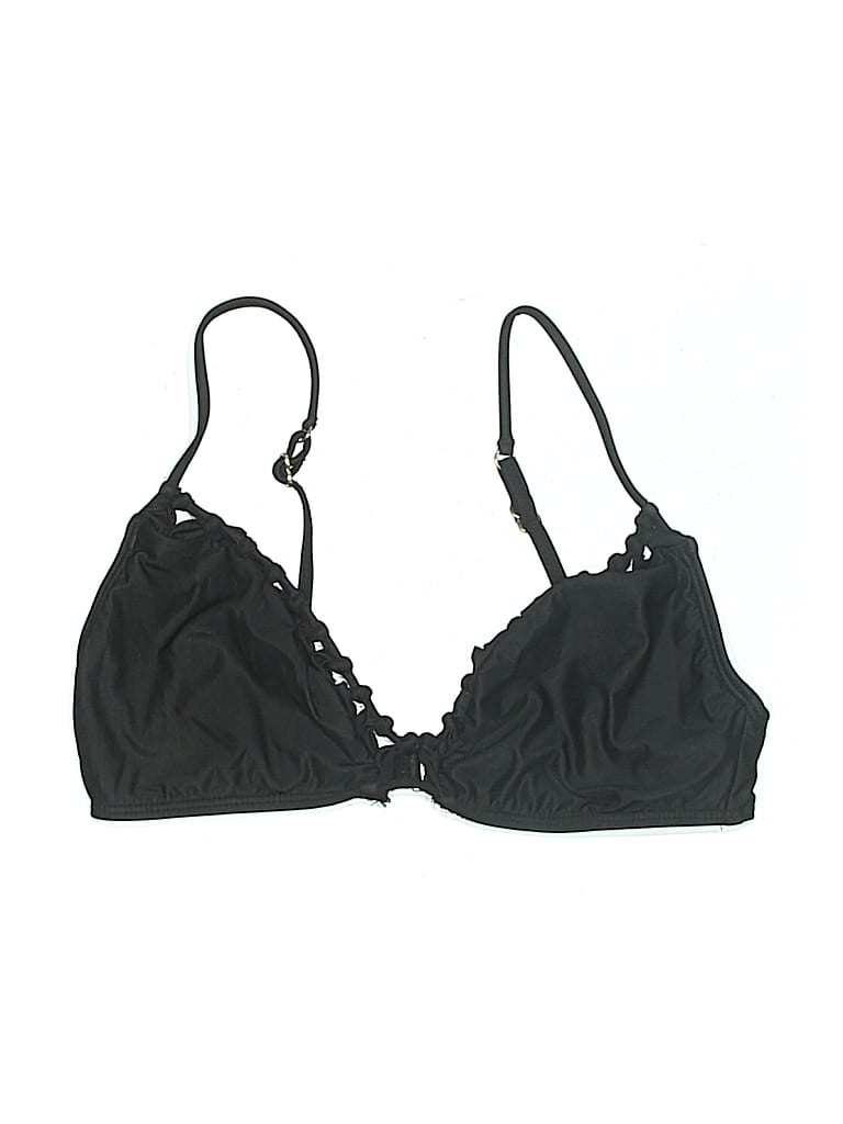 Pre-owned Vix By Paula Hermanny Swimsuit Top Black Swimwear