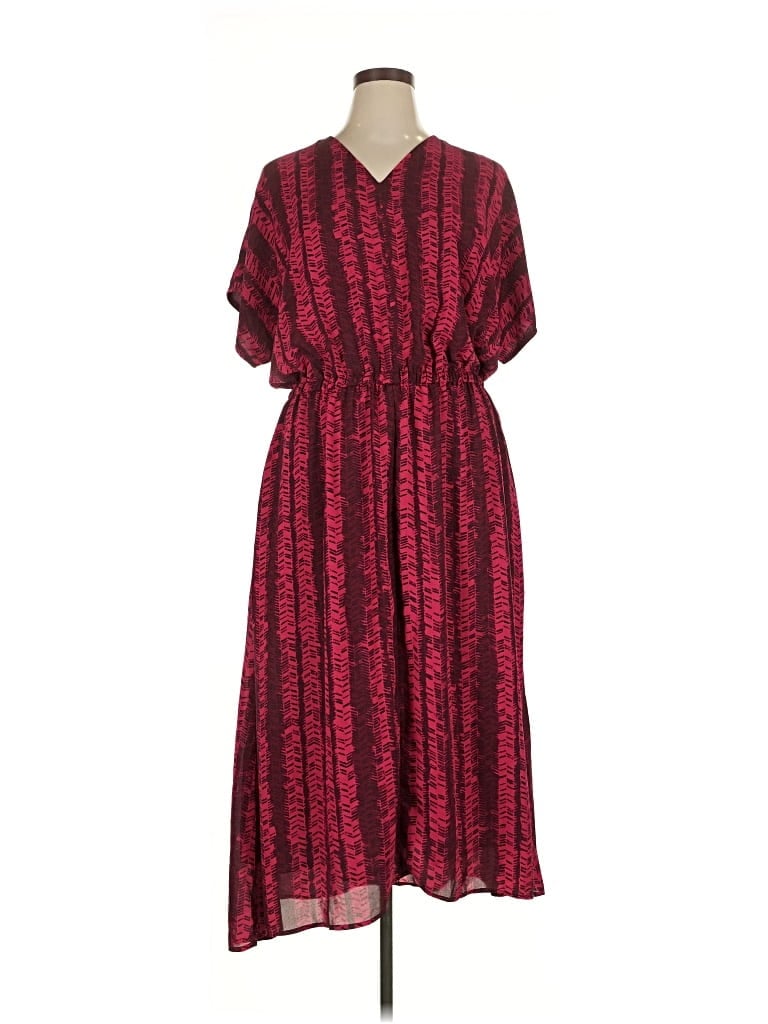 Pre-owned G By Giuliana Rancic Casual Dress In Burgundy