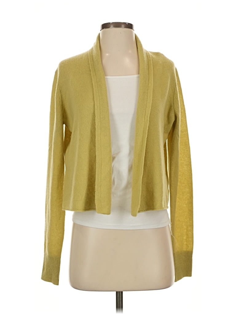 Pre-owned The Cashmere Project Cardigan Sweater In Yellow