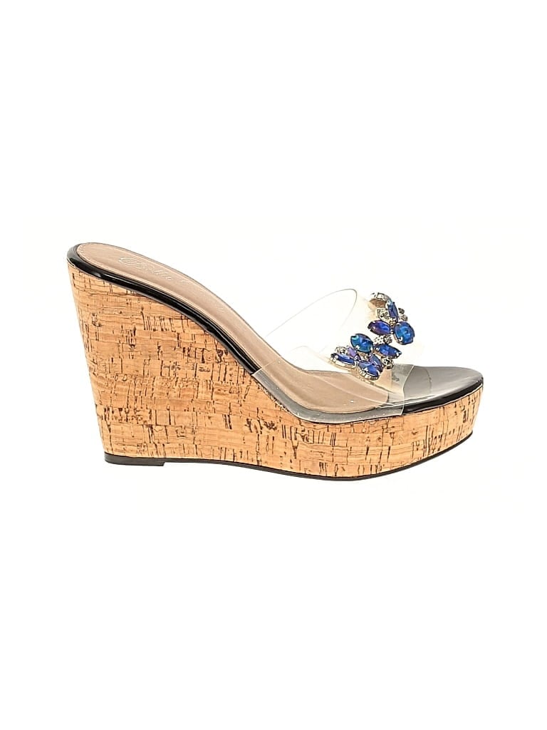 Pre-owned Bella Luna Wedges In Black