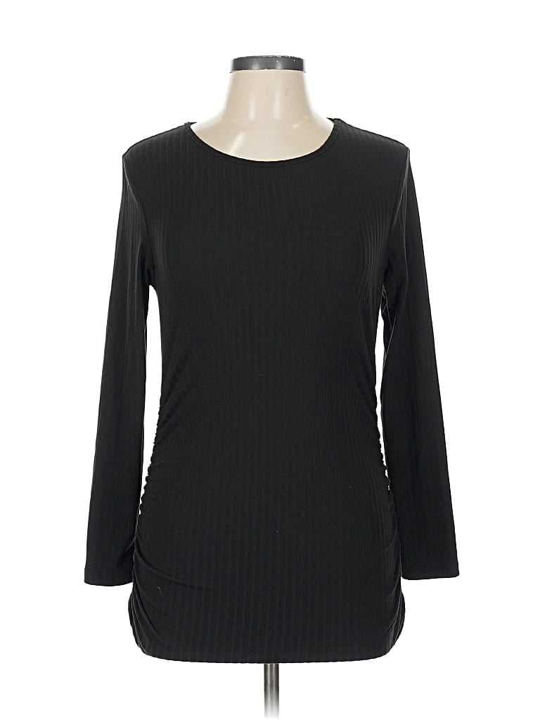 Pre-owned Ekouaer Long Sleeve T-shirt In Black