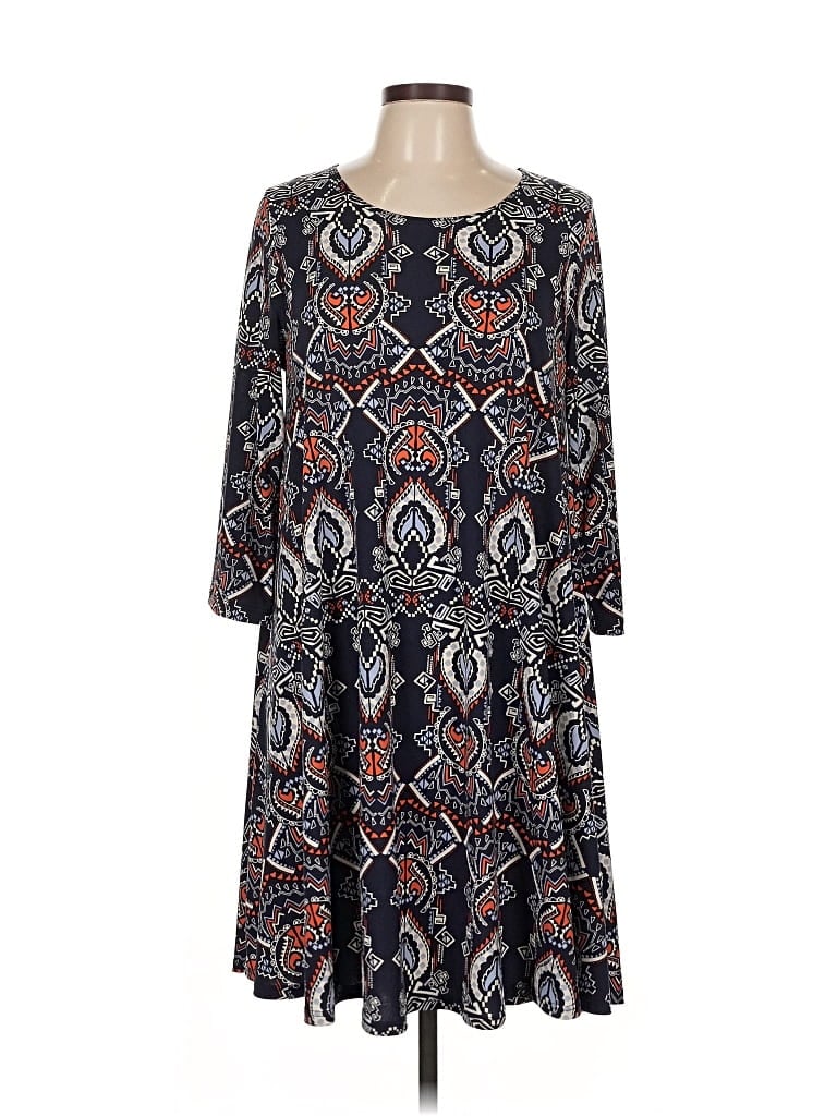 Pre-owned Karen Kane Casual Dress In Blue