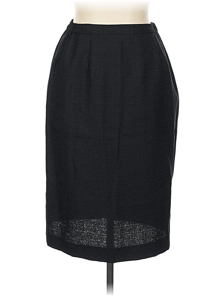 Pre-owned Leslie Fay Formal Skirt In Black