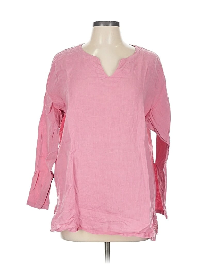 Pre-owned Focus 3/4 Sleeve Blouse In Pink