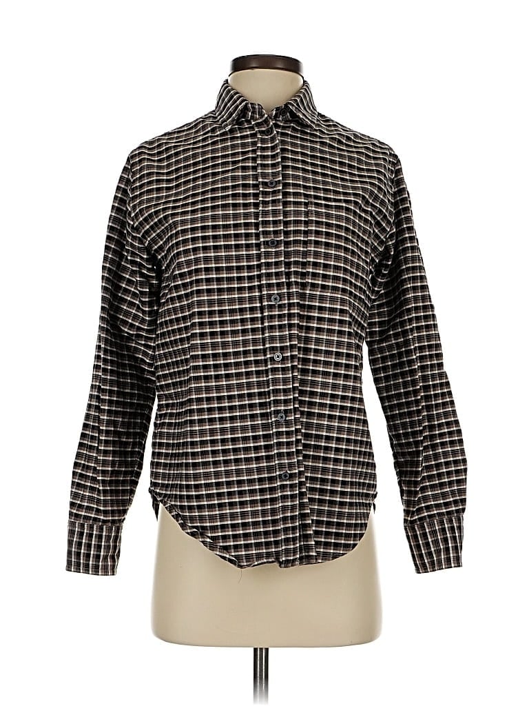 Pre-owned Everlane Long Sleeve Button Down Shirt In Black