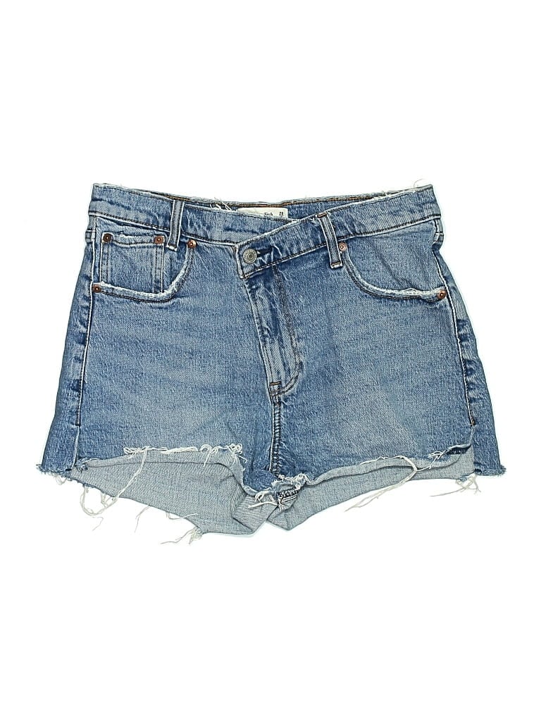 Pre-owned Abercrombie & Fitch Denim Shorts In Blue