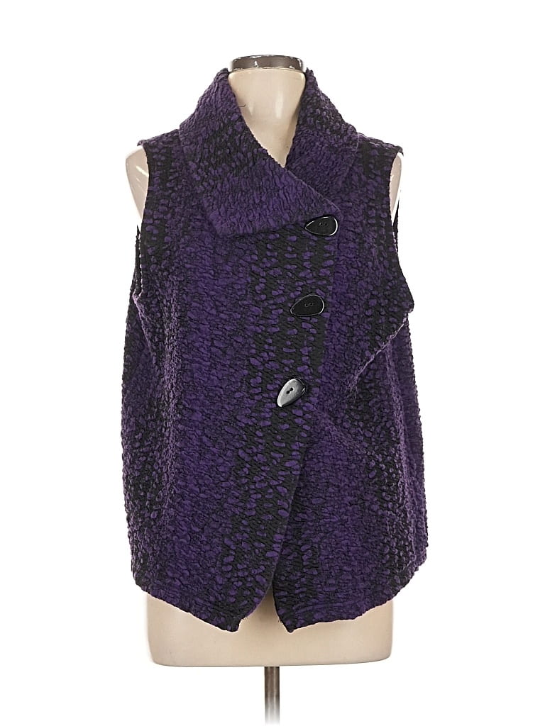 Pre-owned Liv Sleeveless Top Purple Cowl Neck Tops